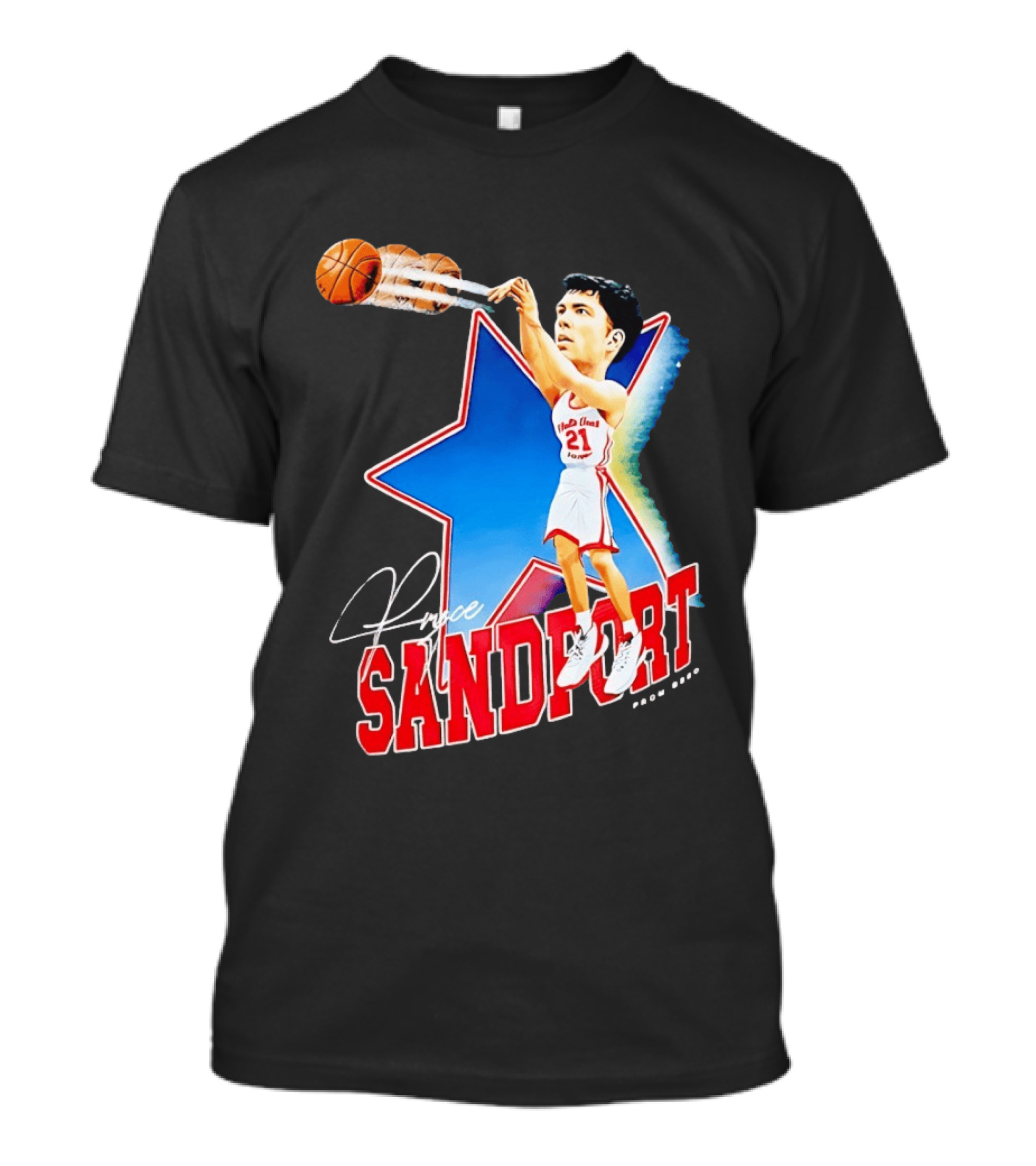 Pryce Sandfort Nebraska Cornhuskers Basketball Star Player 21 T-Shirt