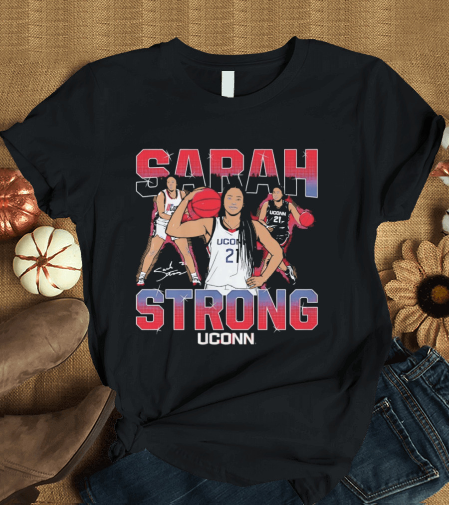 UConn Huskies Sarah Strong Basketball Player T-Shirt