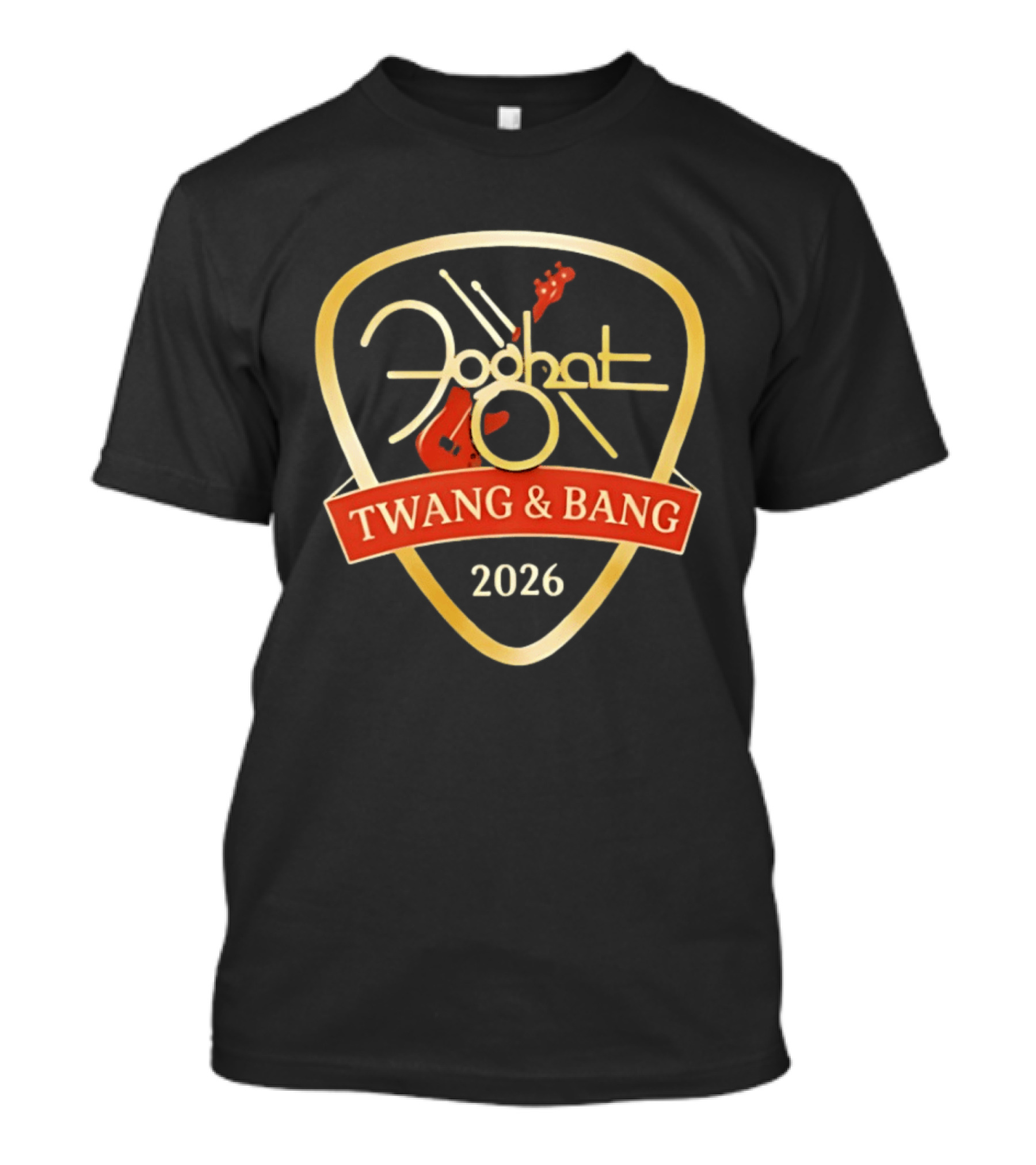 Foghat Twang And Bang 2026 Guitar Pick T-Shirt