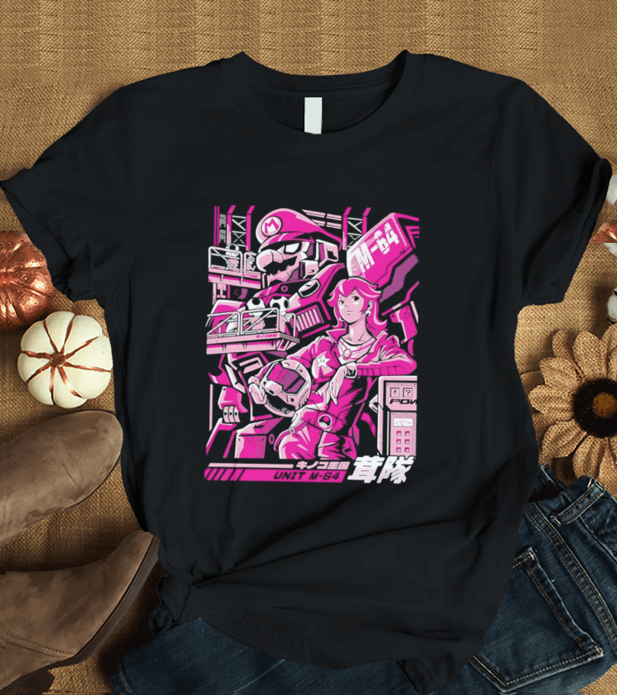 Unit M 64 Mario Mech M 64 Princess Peach T-Shirt