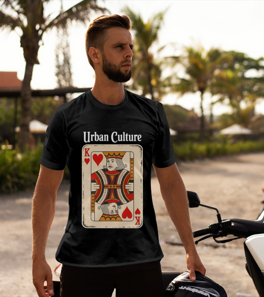 Urban Culture King Of Hearts Card T-Shirt