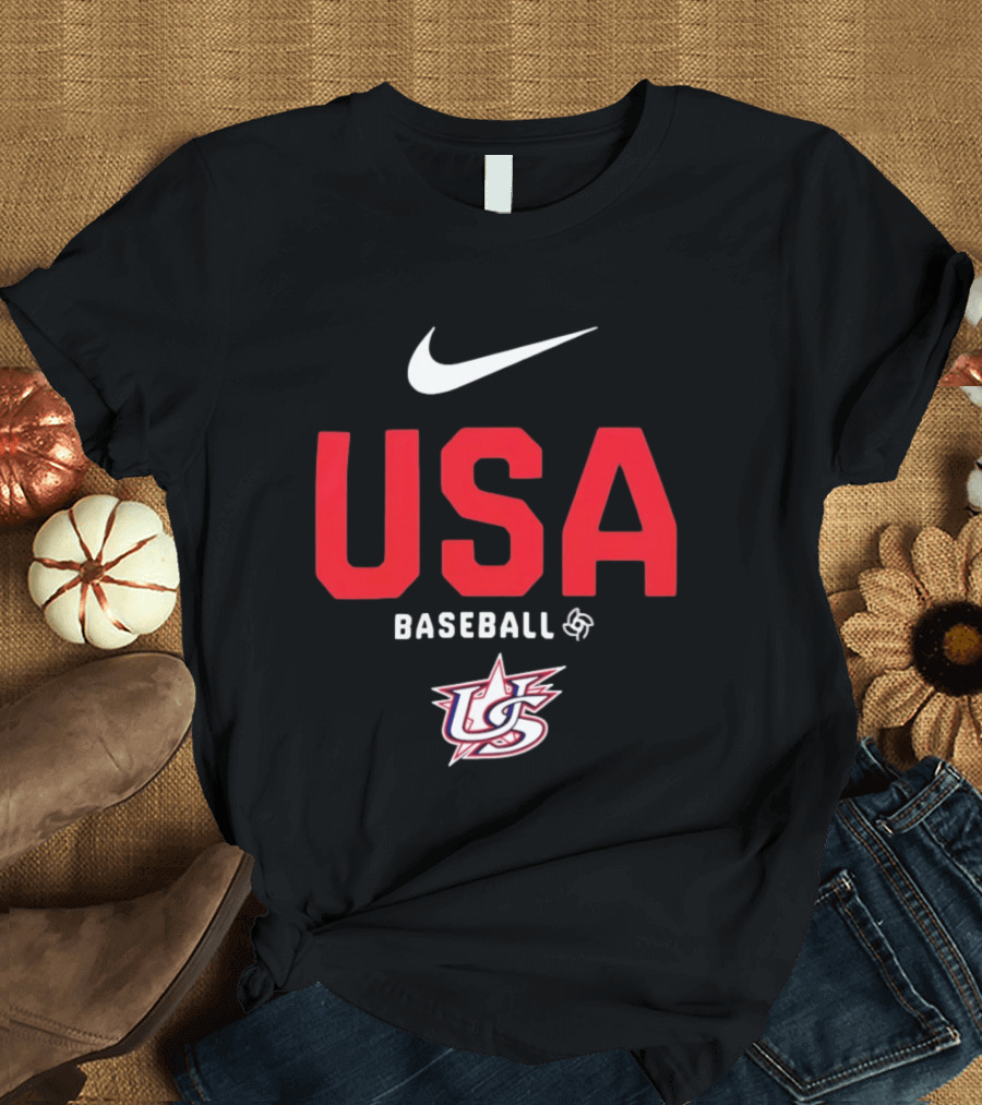 USA Baseball Nike Logo Team USA Sports Fan T-Shirt