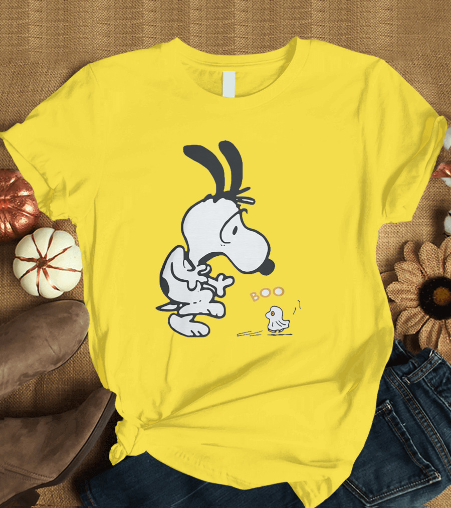 Just A Woman Who Loves Snoopy Boo Halloween T-Shirt