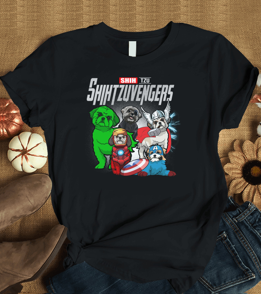 Shih Tzu Shihtzuvengers Marvel Dog T-Shirt