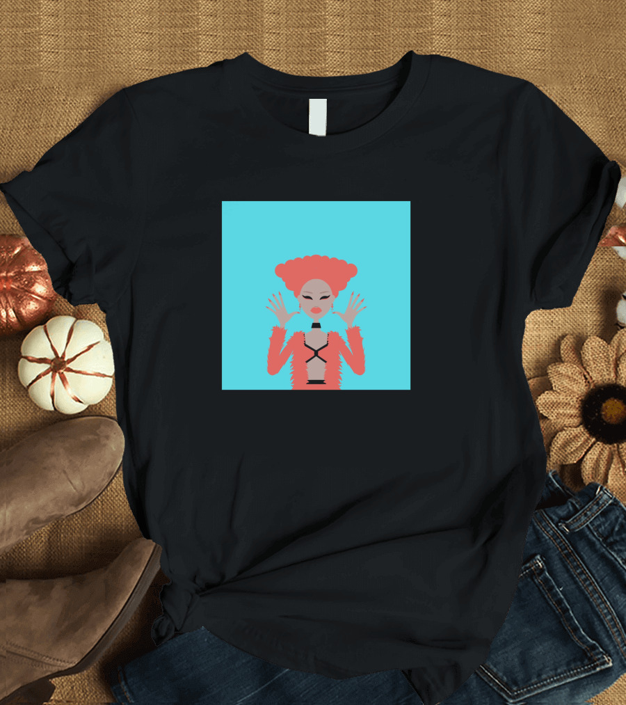 Aja 822963 Fashion Illustration Bold Red Look T-Shirt