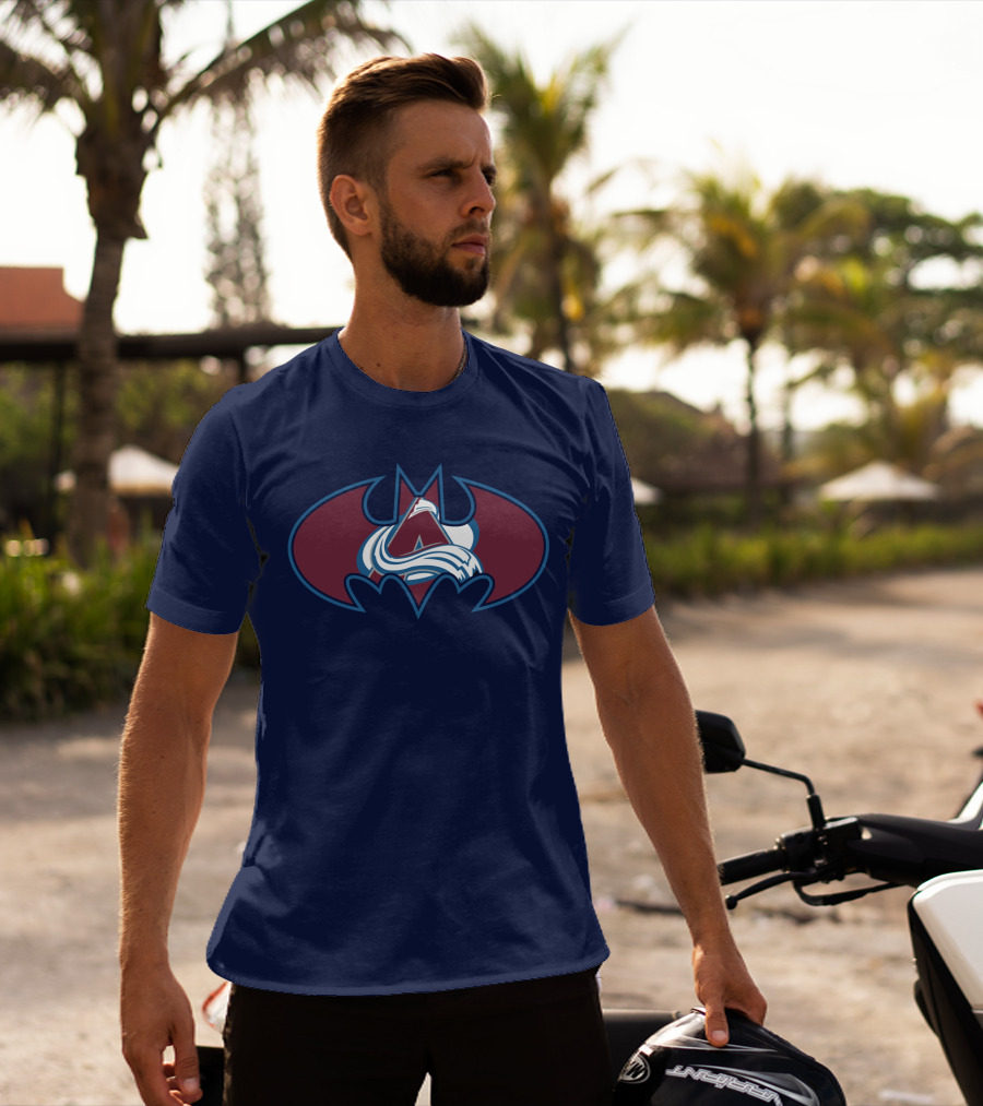 Colorado Avalanche Batman Logo Mashup T-Shirt