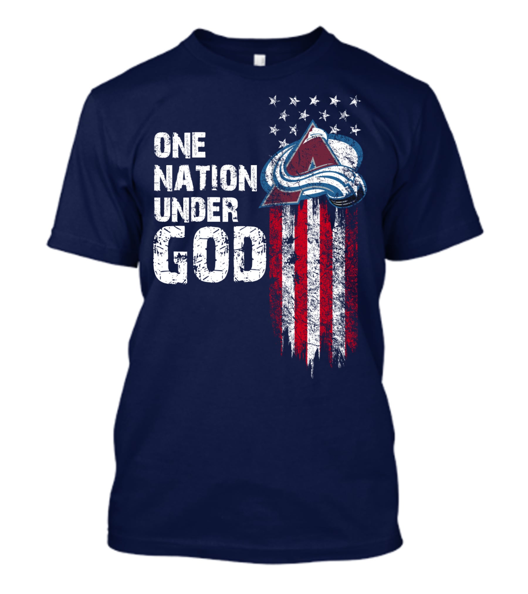 One Nation Under God Colorado Avalanche T-Shirt