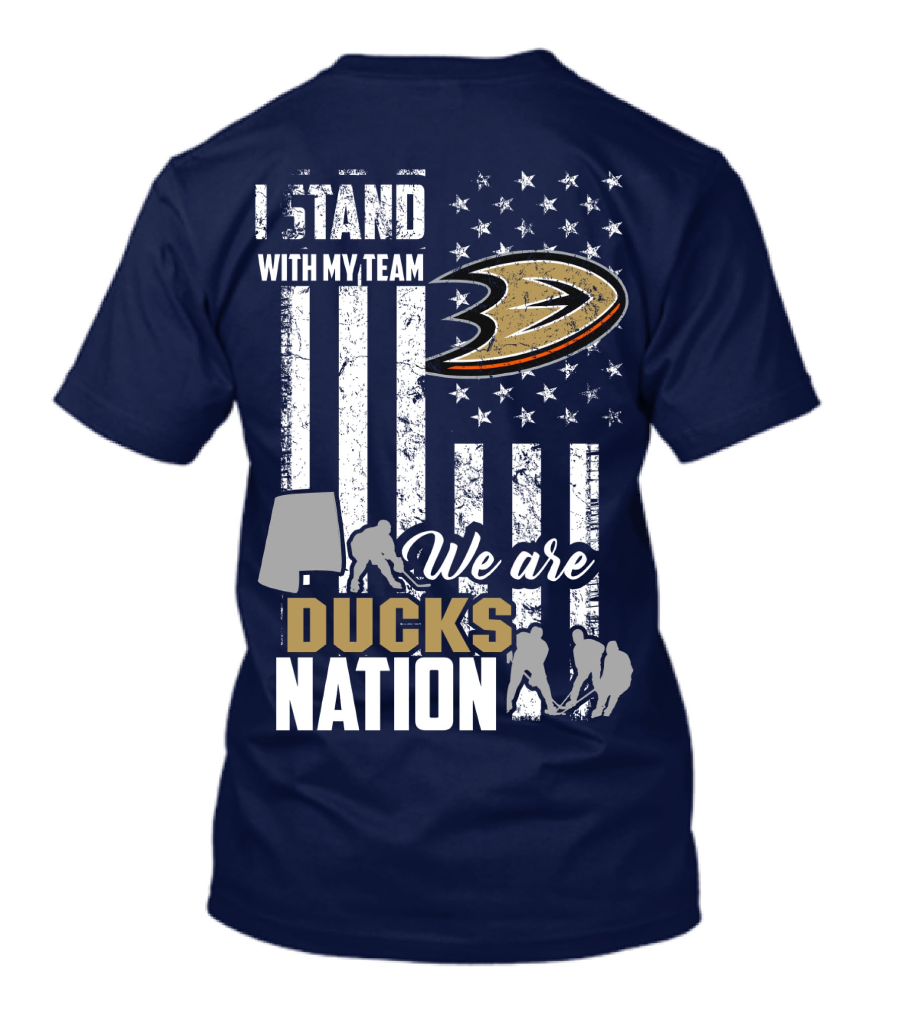 I Stand With My Team We Are Anaheim Ducks Nation T-Shirt