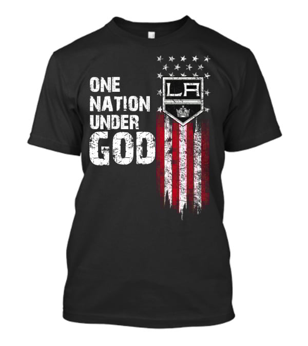 One Nation Under God La Kings American Flag T-Shirt