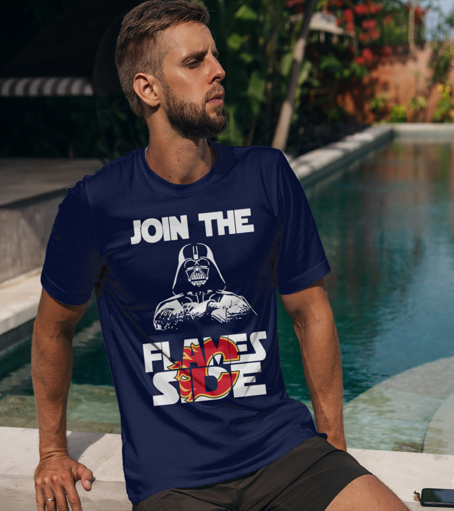 Join The Flames Side Calgary Flames T-Shirt