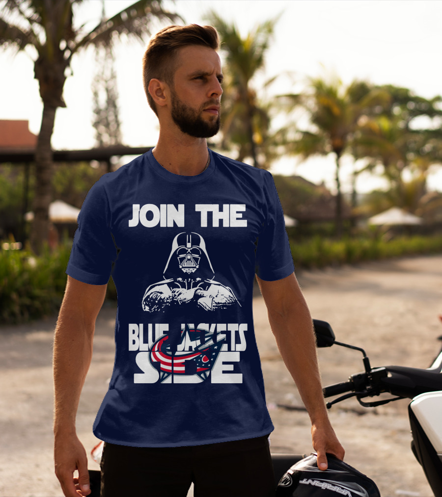 Join The Blue Jackets Side T-Shirt