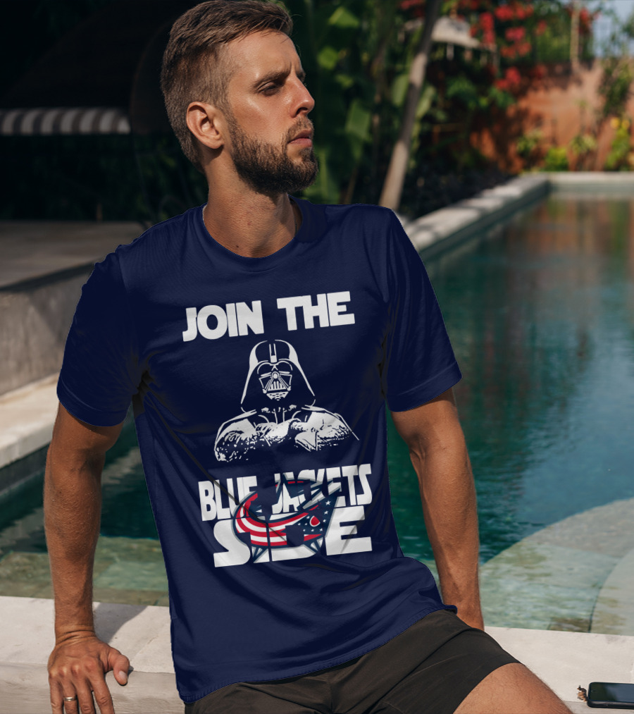 Join The Blue Jackets Side T-Shirt
