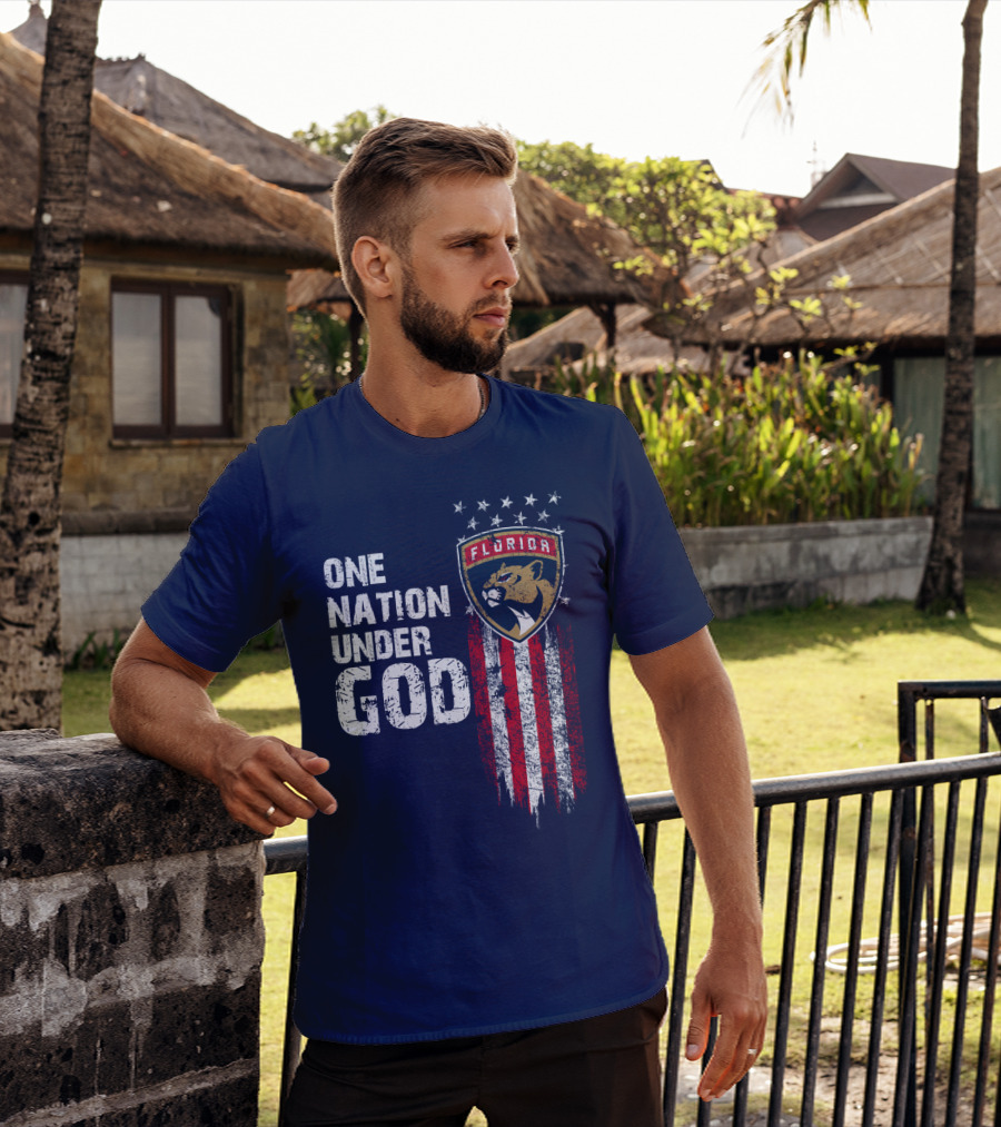 One Nation Under God Florida Panthers T-Shirt