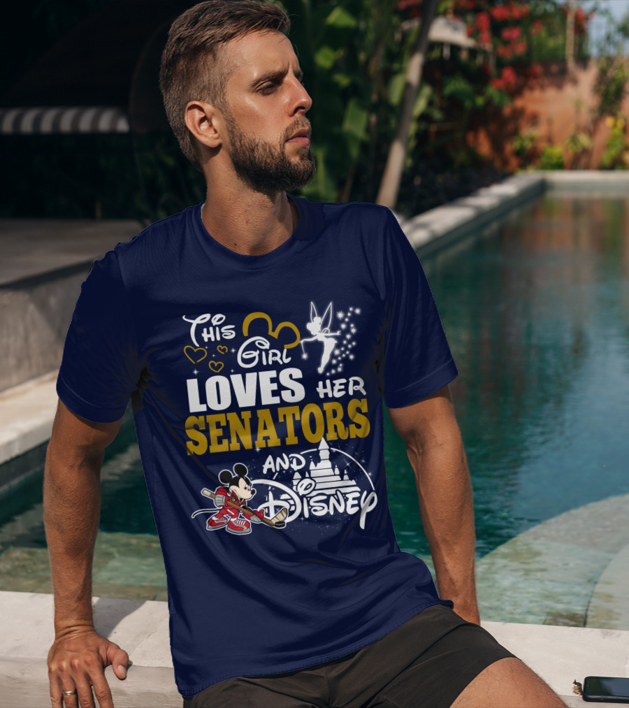 This Girl Loves Her Senators And Disney T-Shirt