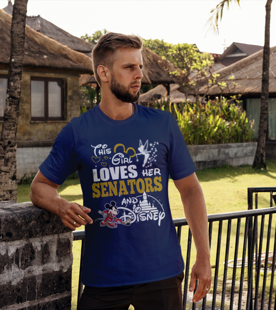 This Girl Loves Her Senators And Disney T-Shirt