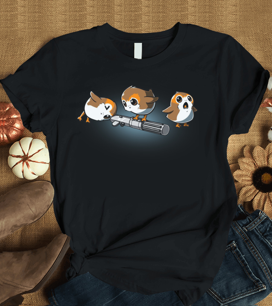 Porg With Lightsaber T-Shirt
