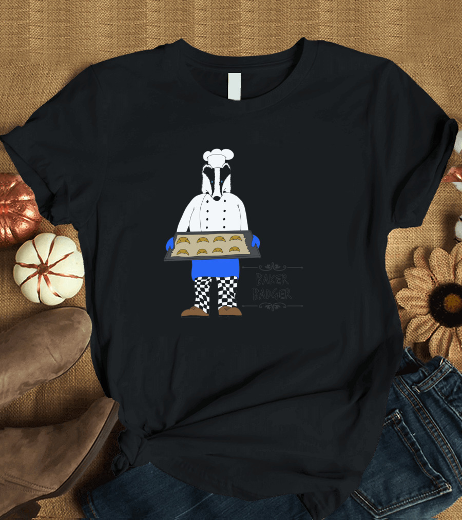 Baker Badger Holding Cookies 1068593 T-Shirt