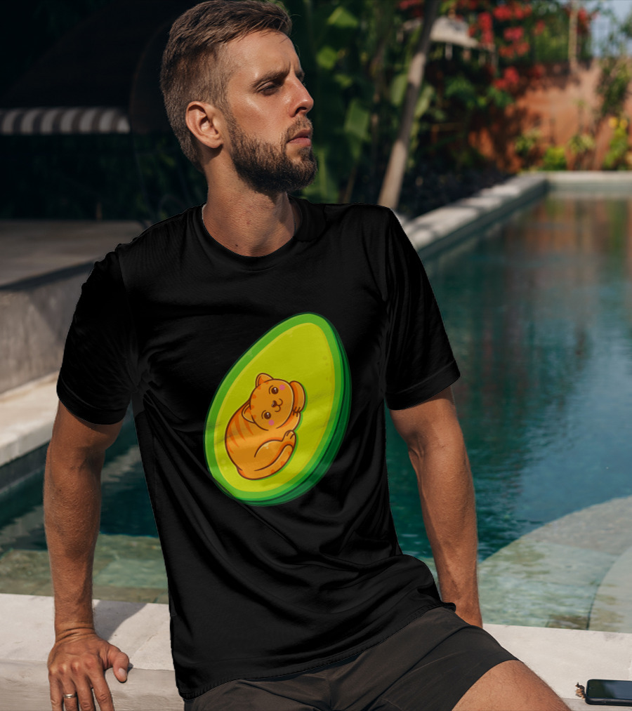 Avocato Cute Cat In Avocado 1635797 T-Shirt