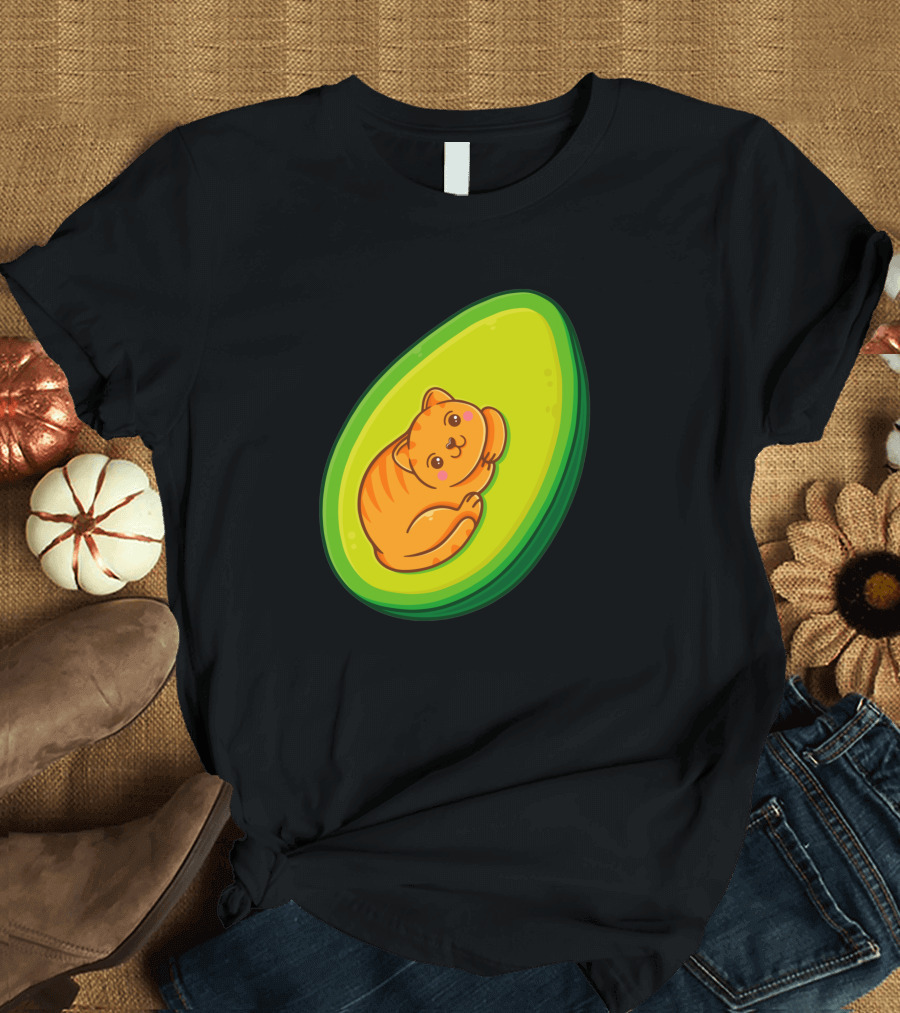 Avocato Cute Cat In Avocado 1635797 T-Shirt