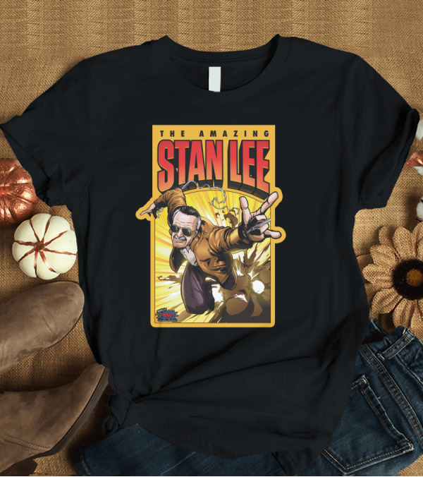 T-Shirt: The Amazing Stan Lee Comic Book Style Superhero POW Entertainment T-Shirt The Amazing Stan Lee Comic Book Style Superhero POW Entertainment T-Shirt