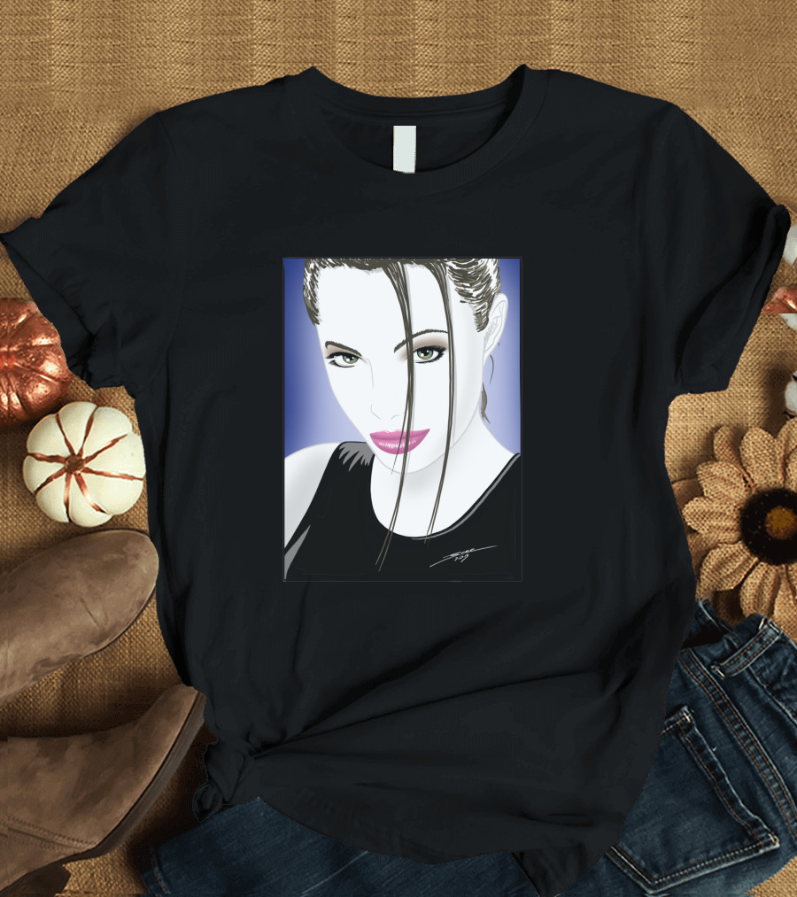Angelic Raider Femme Fatale Portrait 59647 T-Shirt