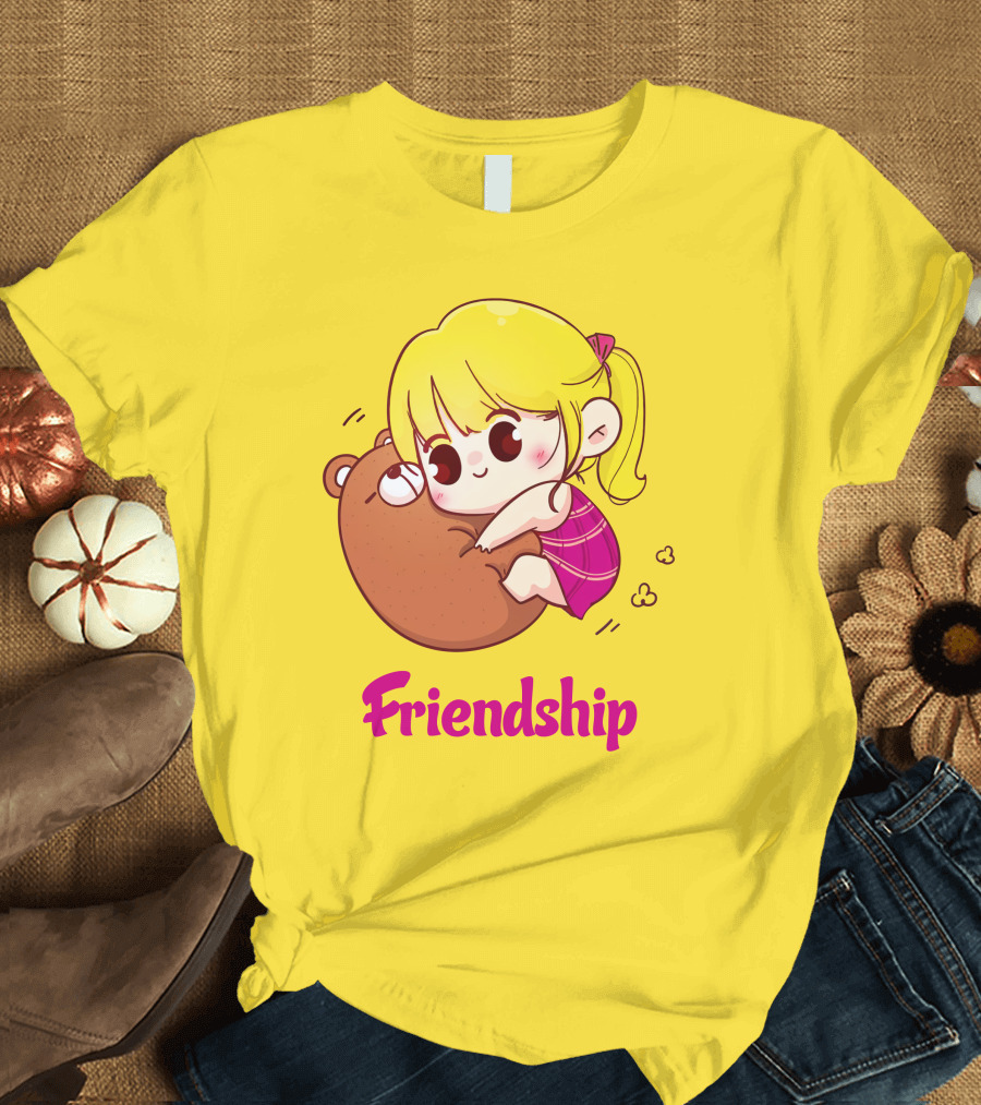 Friendship Baby Comfortable Bear Hug Illustration for Brother T-Shirt