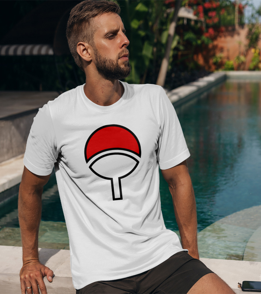 Clan Uchiha Sharingan Fan Symbol T-Shirt