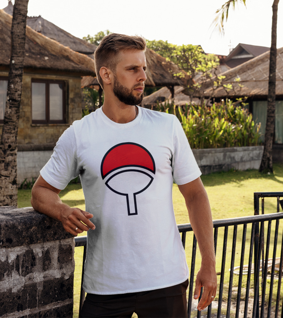 Clan Uchiha Sharingan Fan Symbol T-Shirt