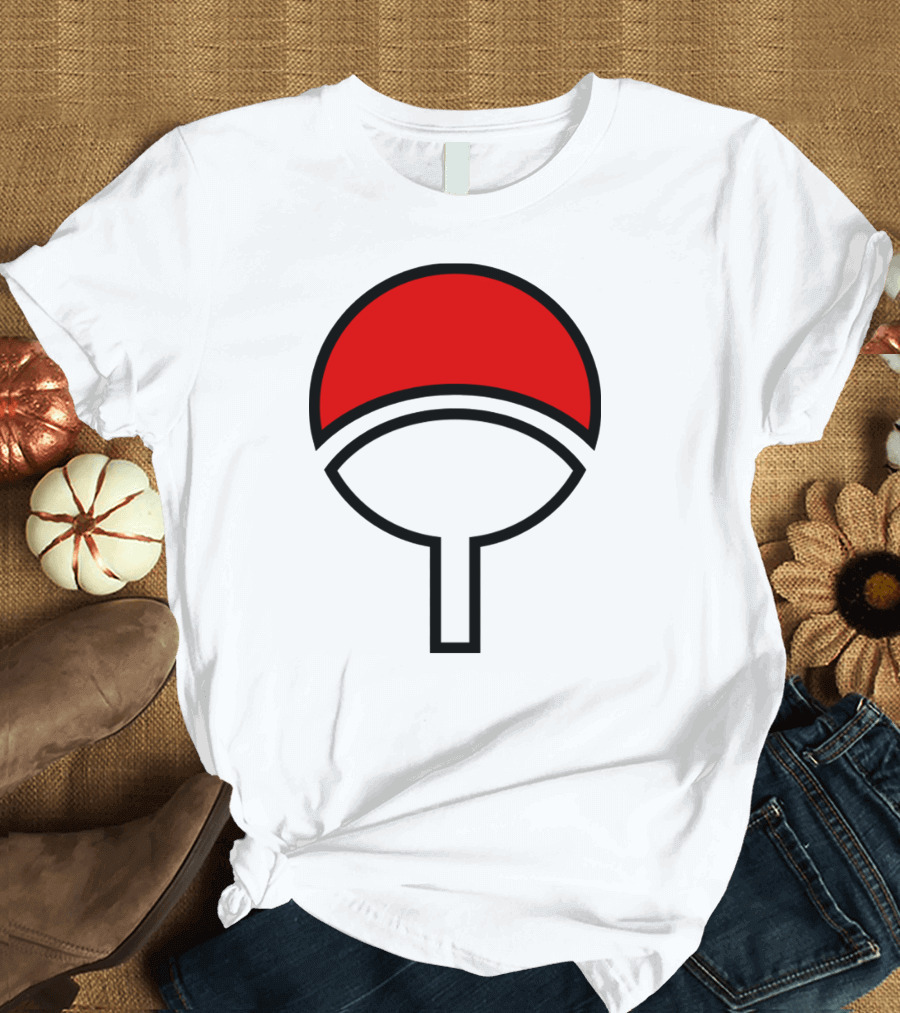 Clan Uchiha Sharingan Fan Symbol T-Shirt