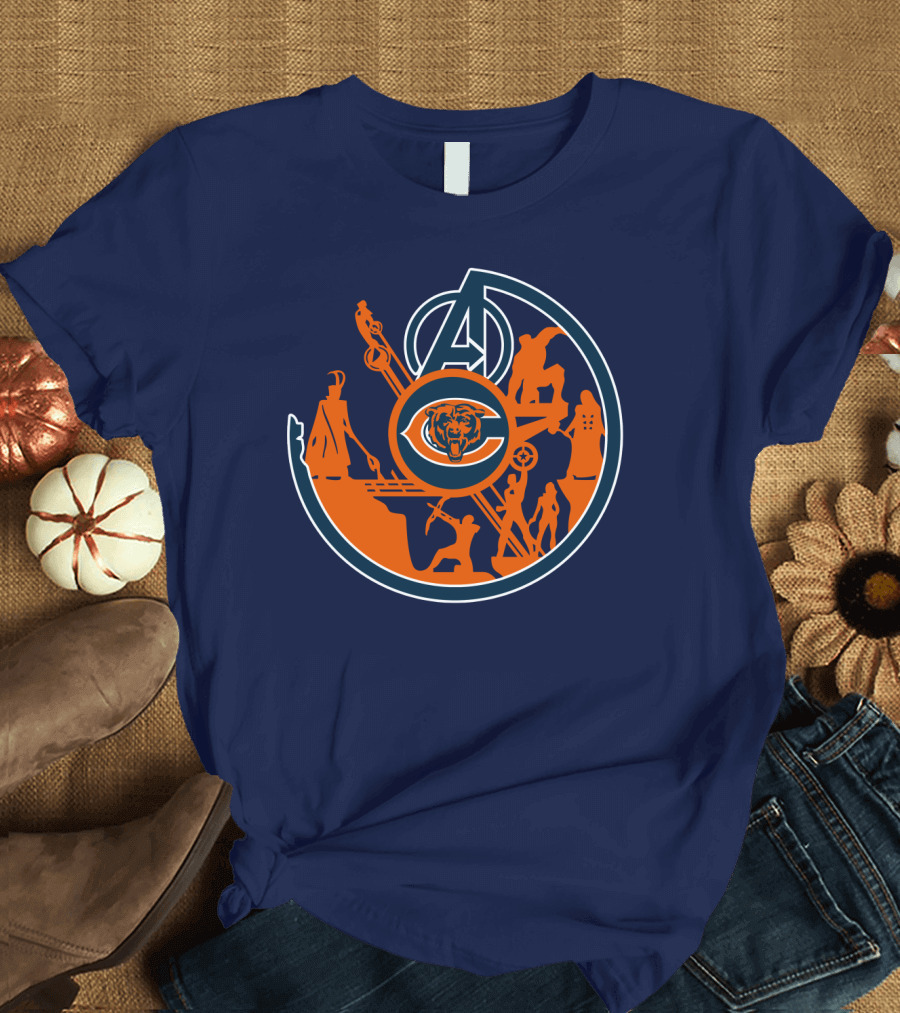 Chicago Bears Avengers Crossover T-Shirt
