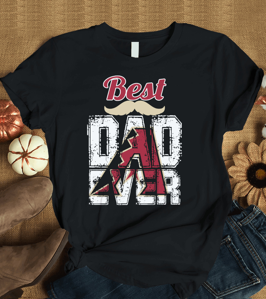 Best Dad Ever Diamondbacks T-Shirt