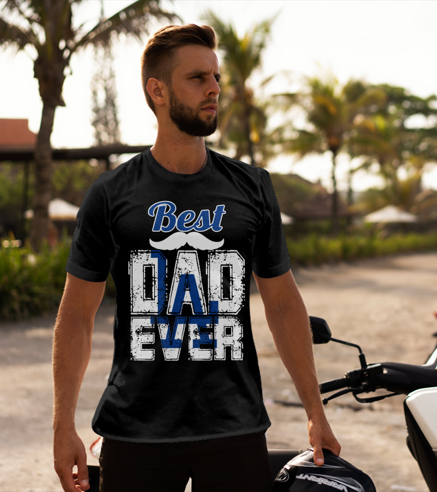 Best Dad Ever Dodgers T-Shirt