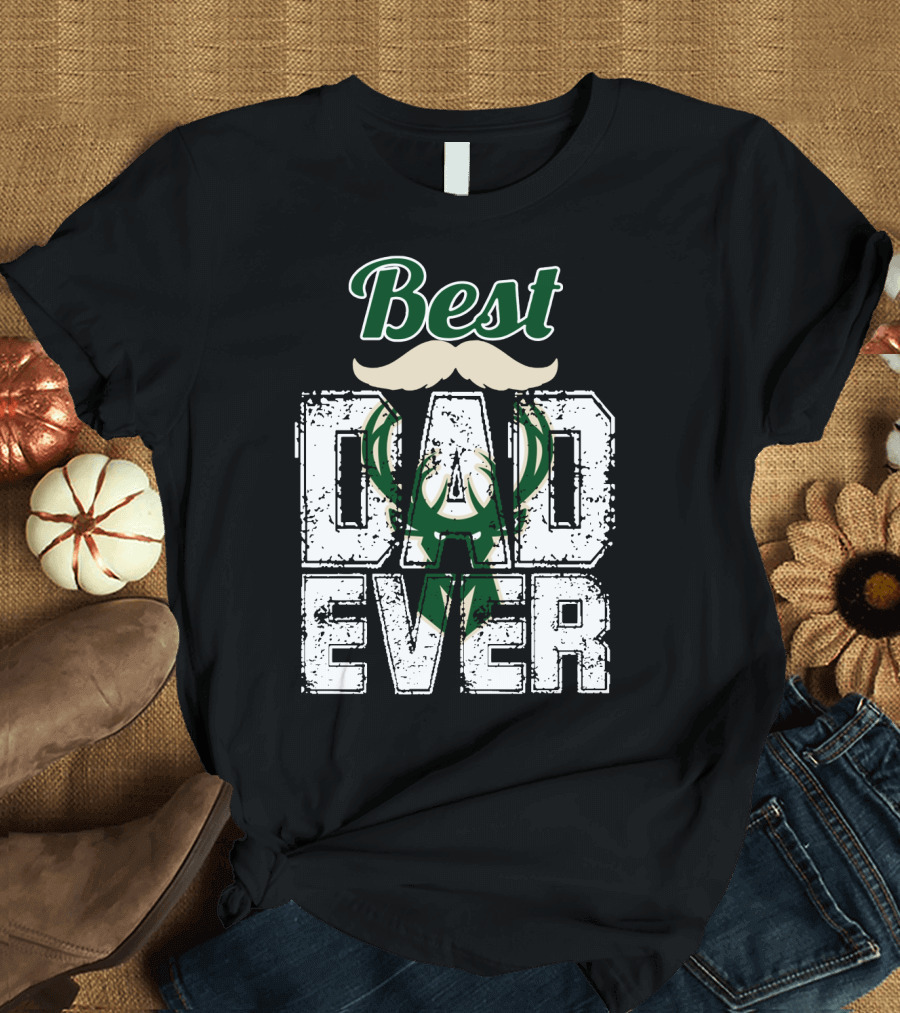 Best Dad Ever Bucks T-Shirt