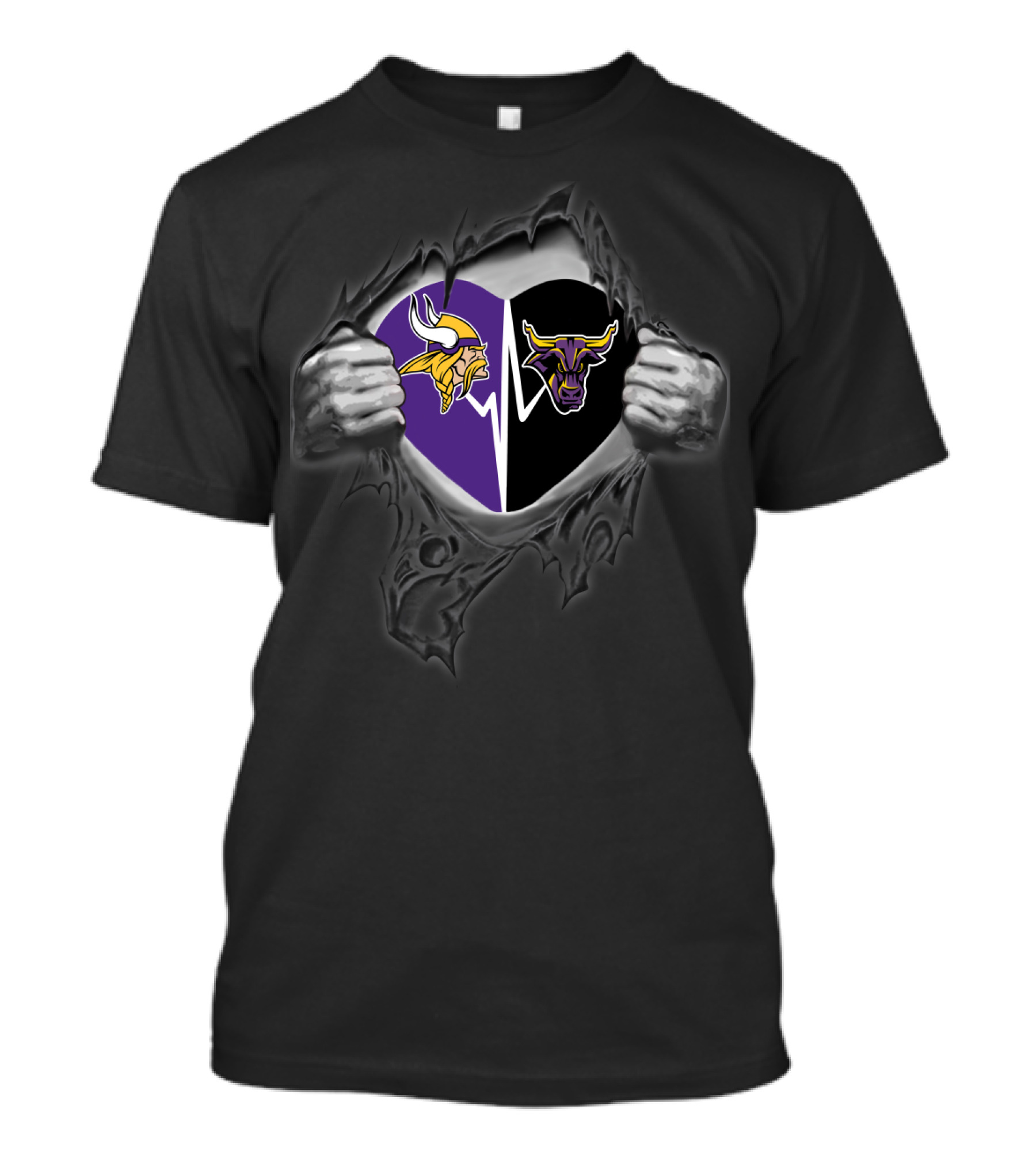 Vikings Mankato Mavericks Split T-Shirt