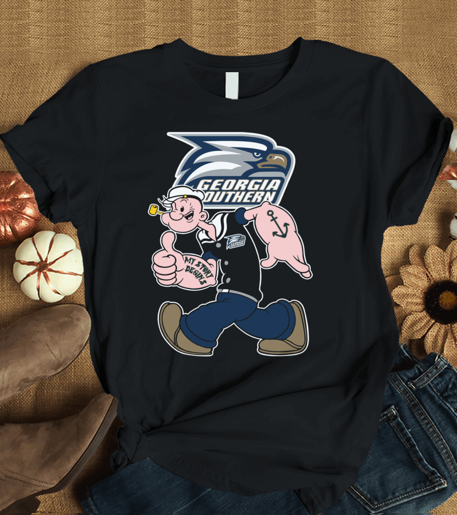Georgia Southern Eagles My Story Begins Sailor Mascot T-Shirt