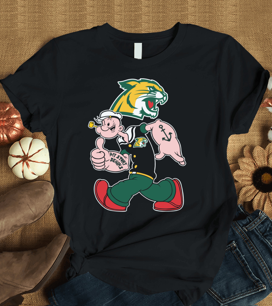 Northern Michigan Wildcats My Story Designs Sailor Character T-Shirt