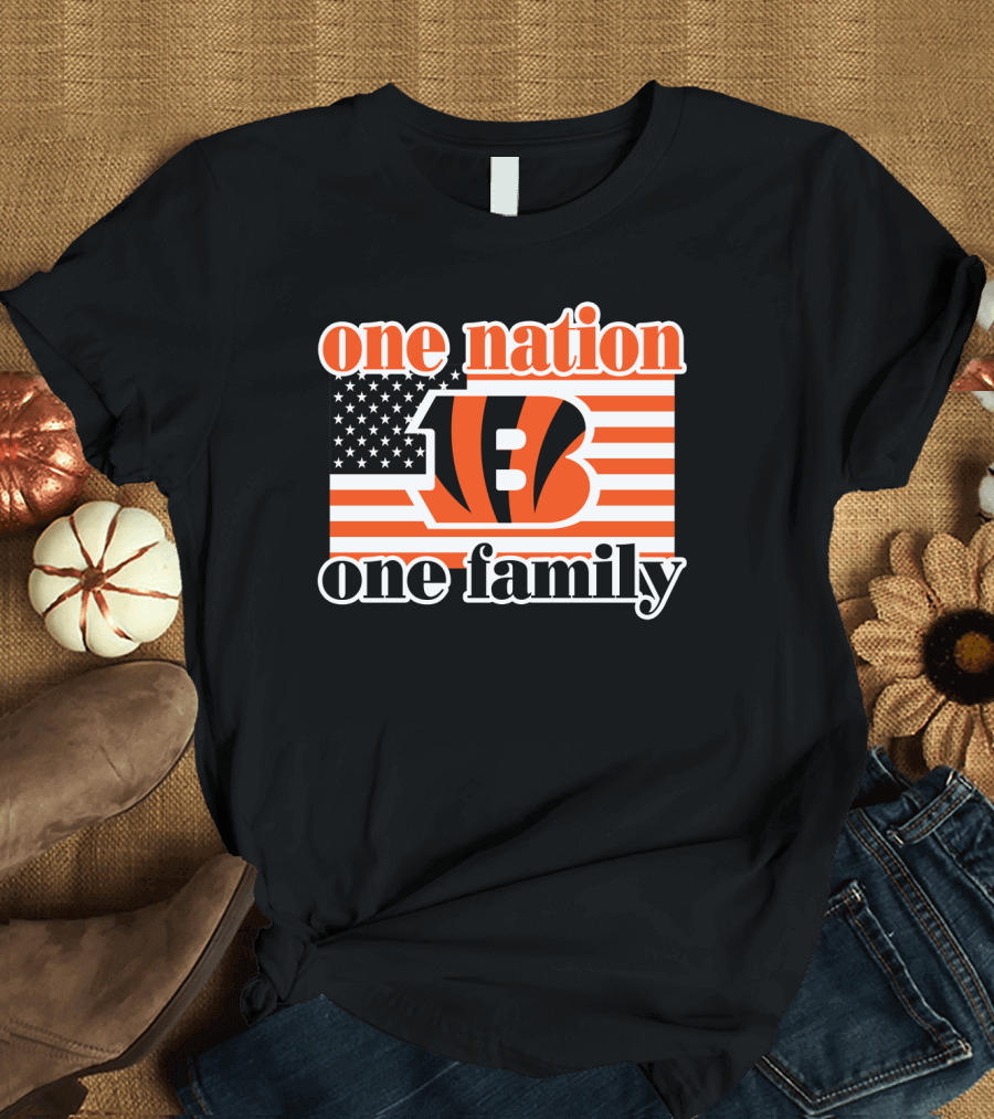 Cincinnati Bengals One Nation One Family T-Shirt