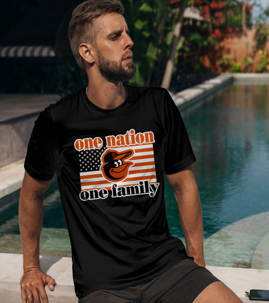 One Nation One Family 59 Baltimore Orioles T-Shirt
