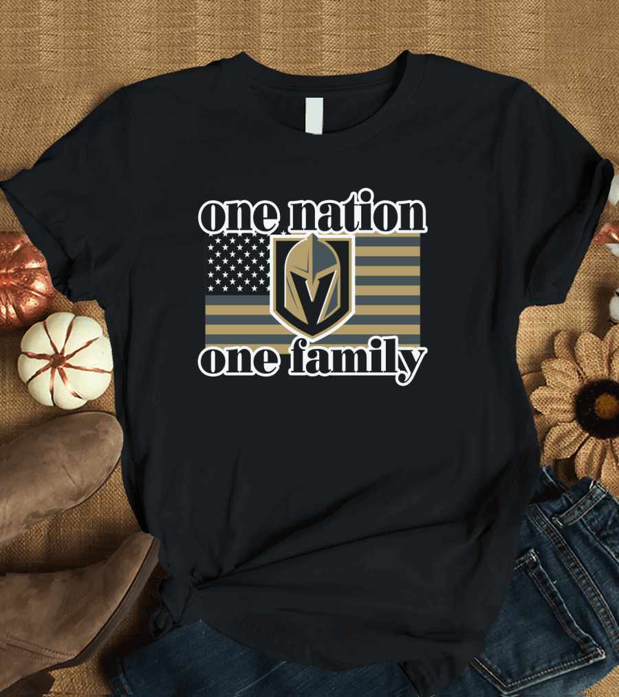 One Nation One Family Vegas Golden Knights T-Shirt