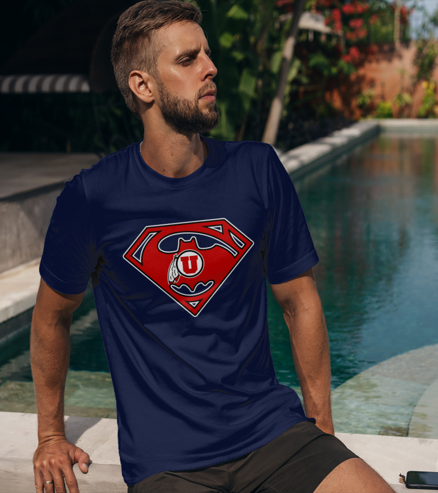 Utes Superman Batman Logo Fusion T-Shirt