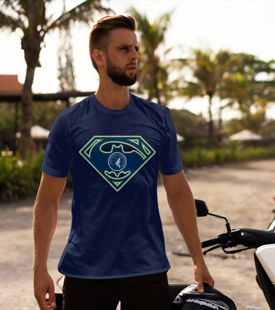 Superhero Minnesota Timberwolves Logo 173 T-Shirt