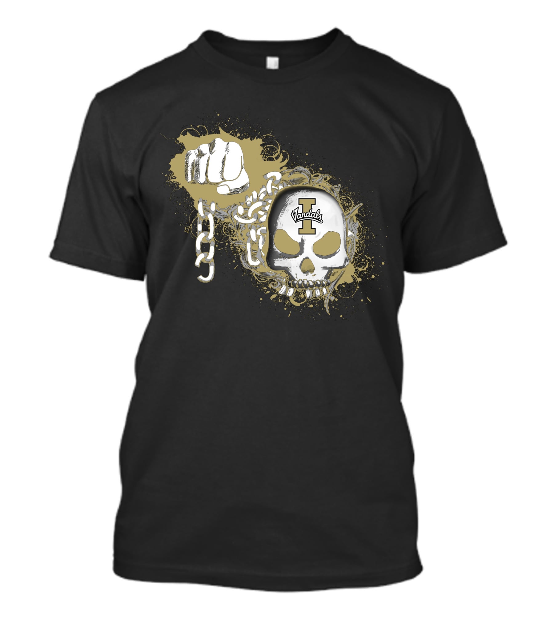 Vandals Skull Fist Chains Idaho T-Shirt