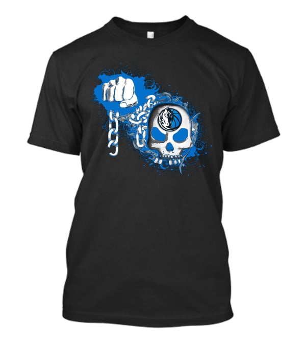 Dallas Mavericks Skull And Fist Chain T-Shirt