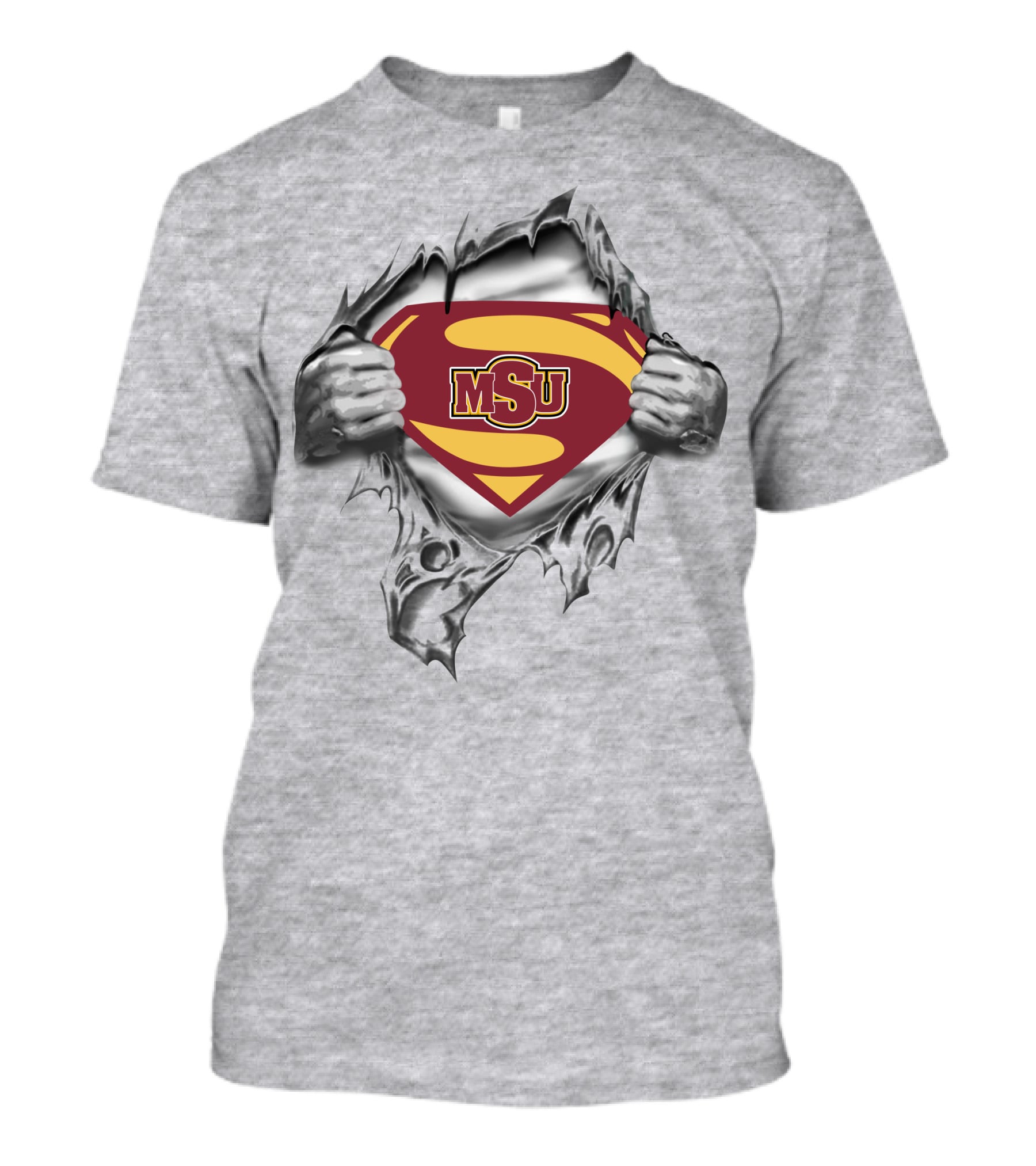 Msu Superman Shield Midwestern State Indians 248 T-Shirt