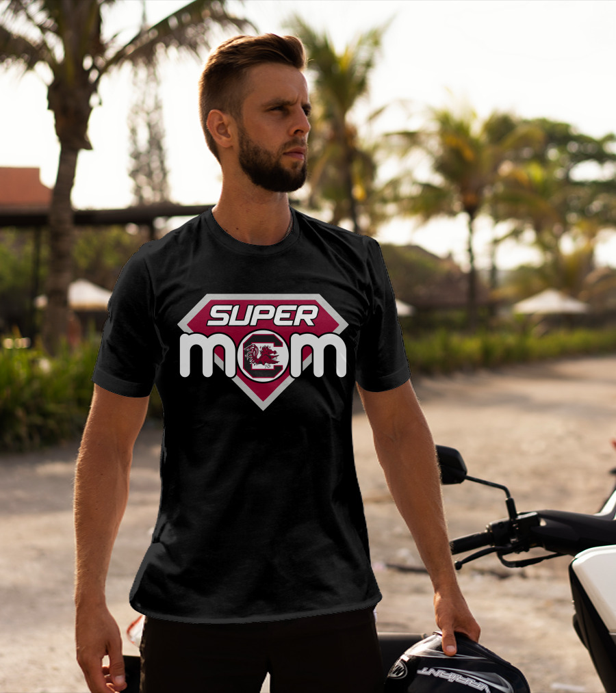 South Carolina Gamecocks Super Mom Emblem T-Shirt