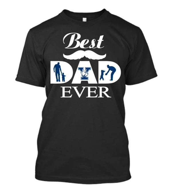 Best Dad Ever Yale Bulldogs Father's Day Tribute T-Shirt