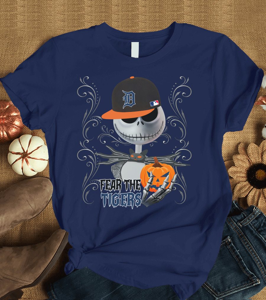 Fear the Tigers Halloween Detroit T-Shirt