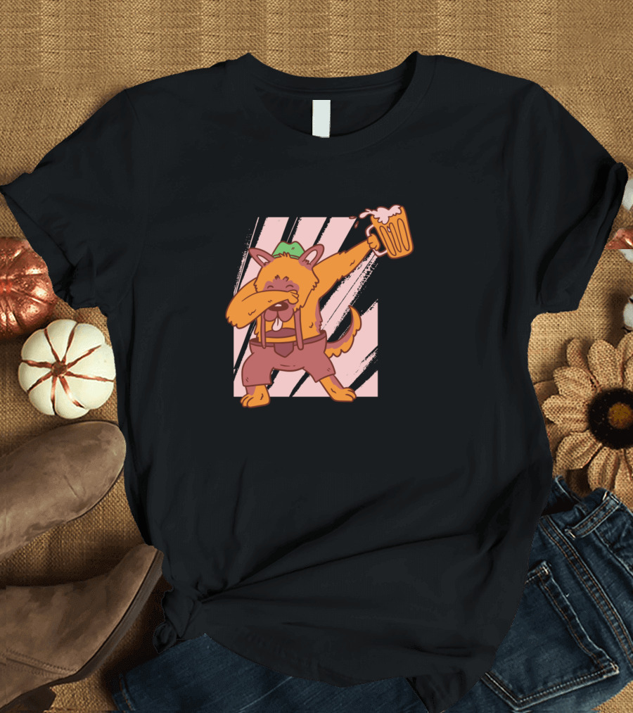 Bear Dab Beer Oktoberfest Celebration Beer Mug Cheers T-Shirt