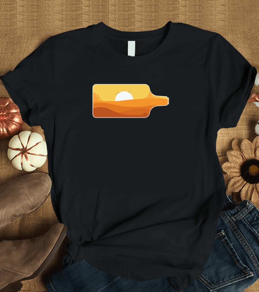 Sunset in Desertbottle T-Shirt
