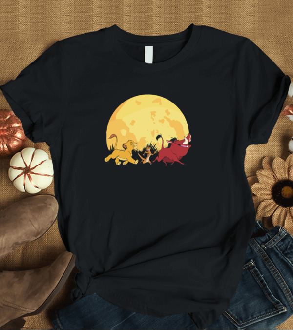 T-Shirt: Hakuna Matata Halloween Moon Lion King Characters T-Shirt Hakuna Matata Halloween Moon Lion King Characters T-Shirt